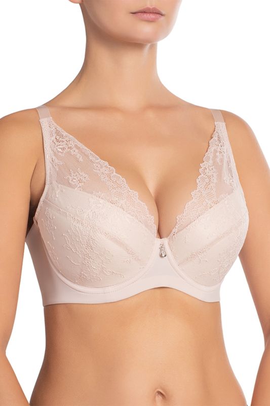 Бюстгальтер 001 10 03 пуш-ап +1 ELLEN Effetto Lingerie серебряный пион