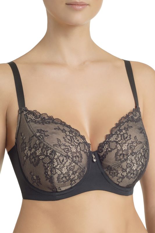 Бюстгальтер полупоролон 001 12 02 ELLEN Effetto Lingerie чорний