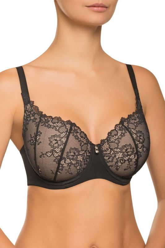 Бюстгальтер формований 001 77 02 Spacer ELLEN Effetto Lingerie чорний