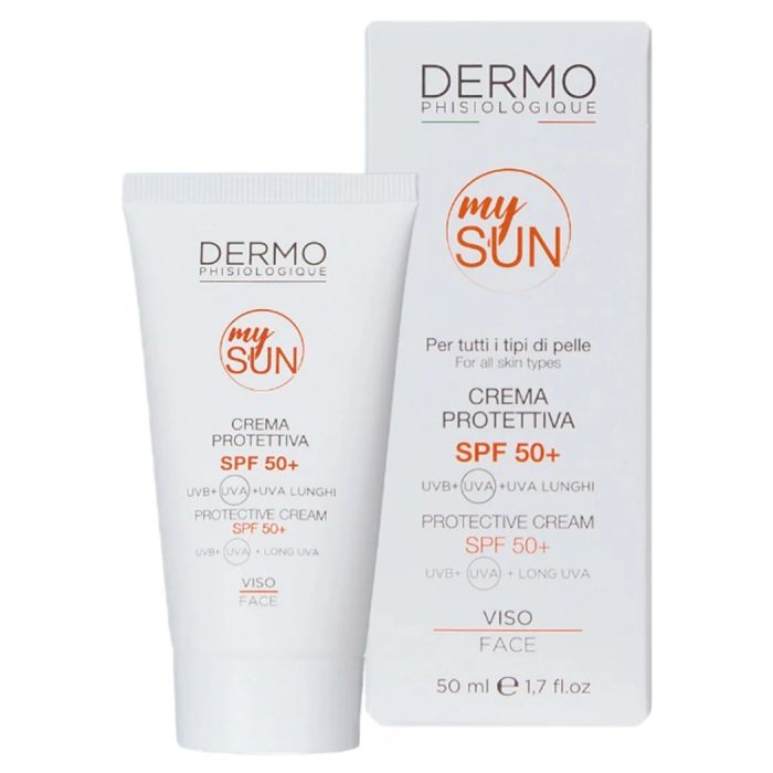 Сонцезахисний крем для обличчя із SPF 50+ MySun - Protective Cream Face Dermophisiologique 50 мл