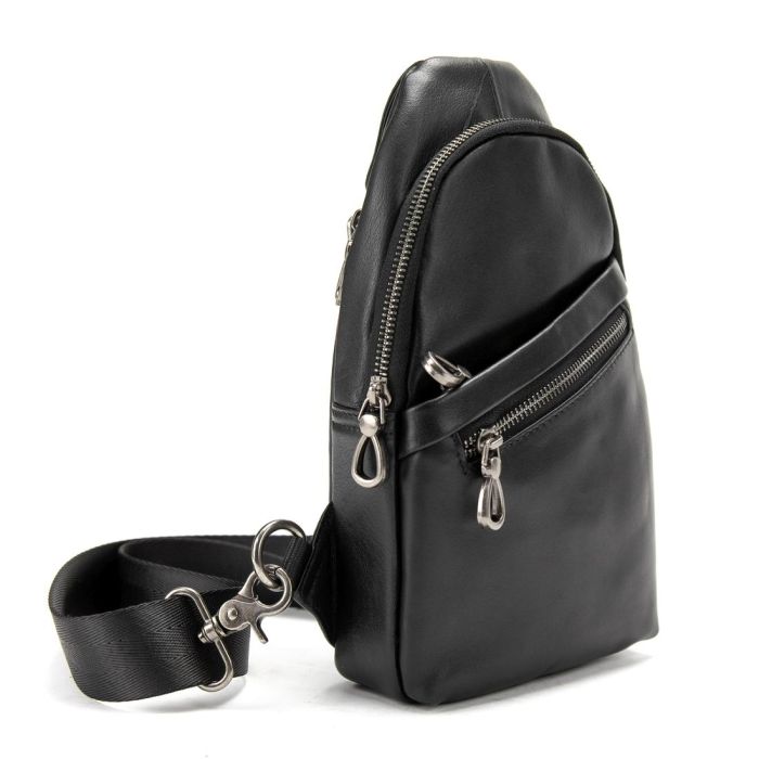 Сумка-слінг чорна чоловіча Tiding Bag 10031A