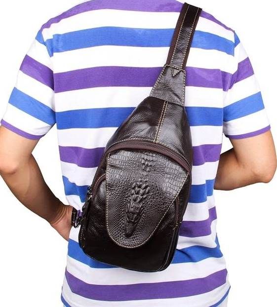 Сумка чоловіча 14559 із натуральної шкіри Vintage коричнева