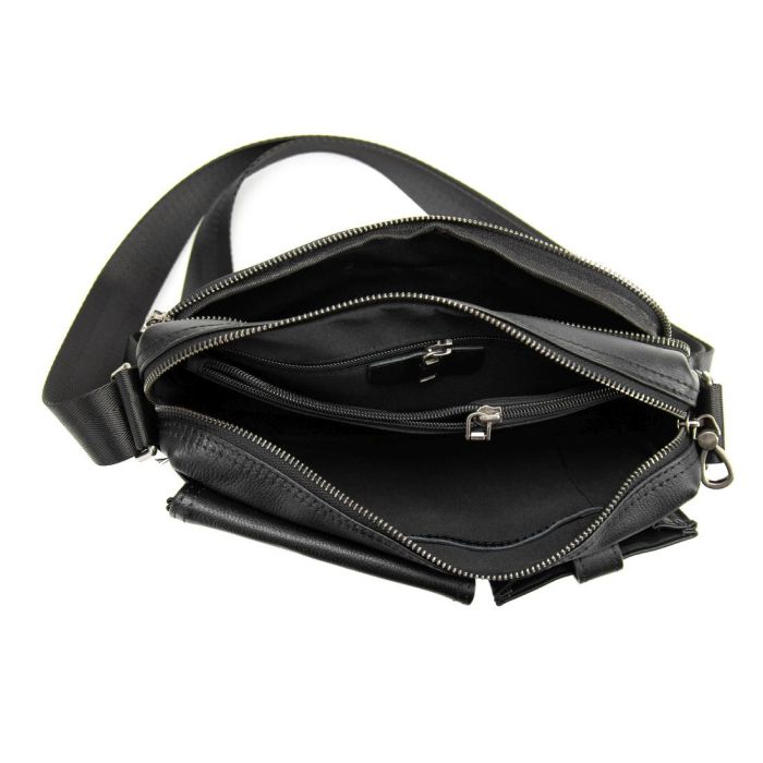 Шкіряна сумка через плече горизонтальна Tiding Bag 1628A