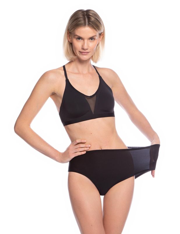 Трусики жіночі міді Lama FIT6000MD-02 чорні