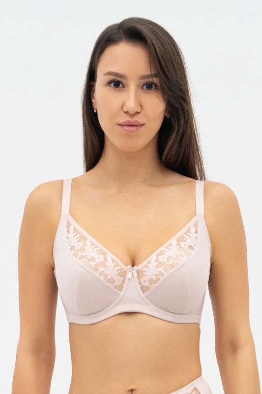 Бюстгальтер м'яка чашка MARTINA 006 15A 03 Effetto Lingerie срібний-півонія