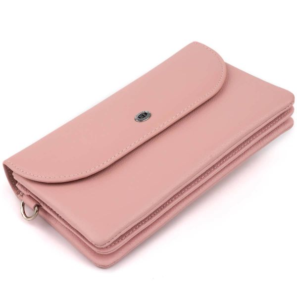 Клатч из кожи женский ST Leather 19323 розовый
