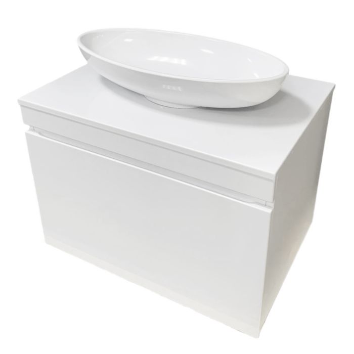 Тумба підвісна ADAMANT Astra W 70 з умивальником Andere New White