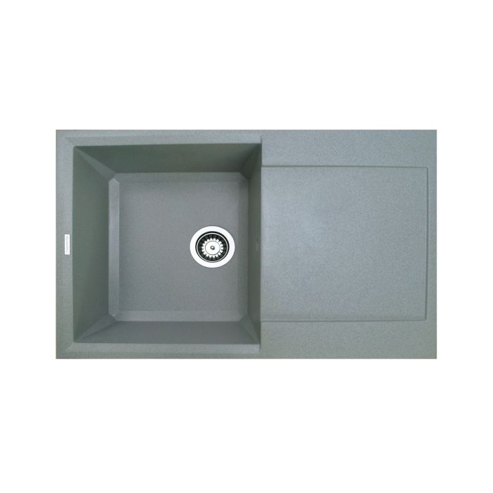 Кухонна мийка Adamant HORIZON сіра 780x495x230 мм, з крилом