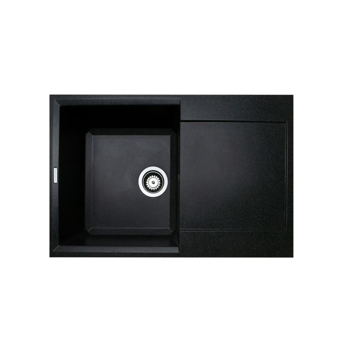 Кухонна мийка Adamant HORIZON чорна 780x495x230 мм, з крилом
