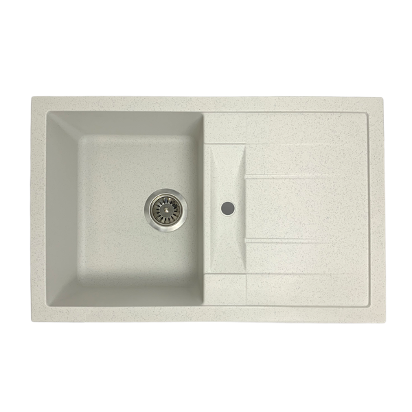 Кухонна мийка Adamant FORT old stone 770x495x200 мм, з крилом