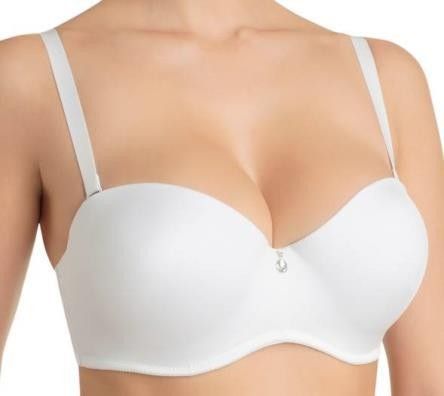 Бюстгальтер балконет пуш-ап DOLORES 012 06 03 Effetto Lingerie срібний-півонія