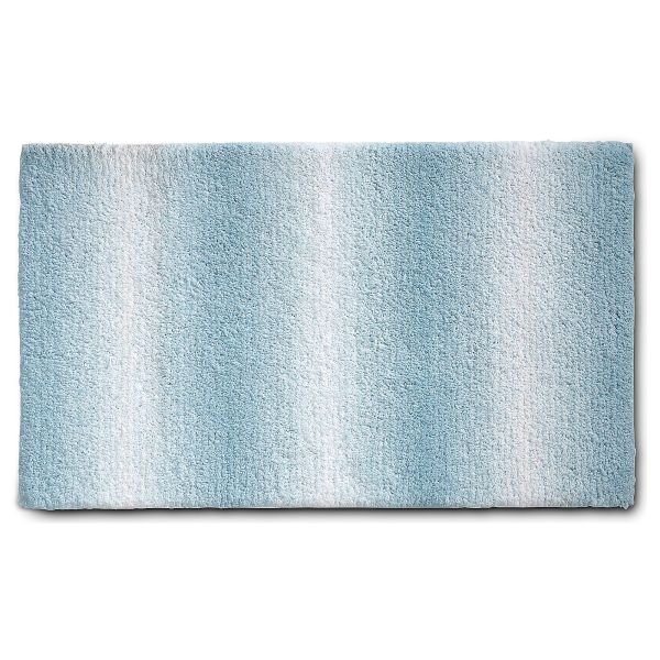 Килимок для ванної KELA Ombre морозно-блакитний 100х60х3,7 см (23570)