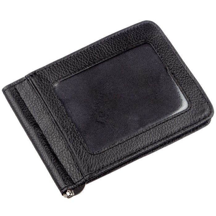 Кожаный мужской зажим на магните ST Leather 18937 черный