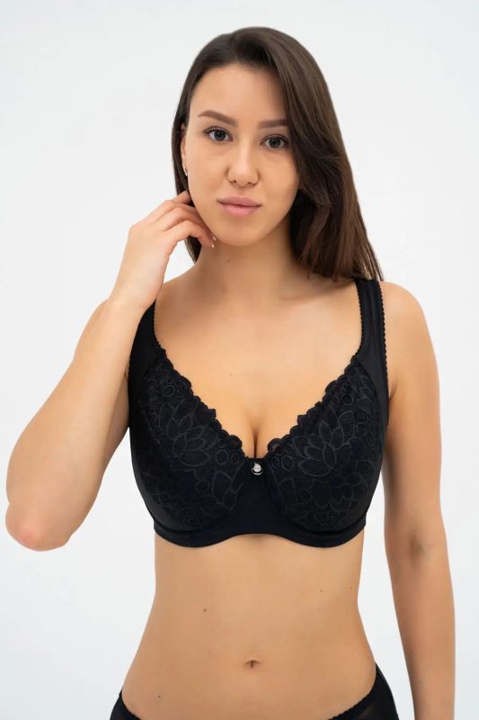 Бюстгальтер напівпоролон NATALI 004 12 02 Effetto Lingerie чорний