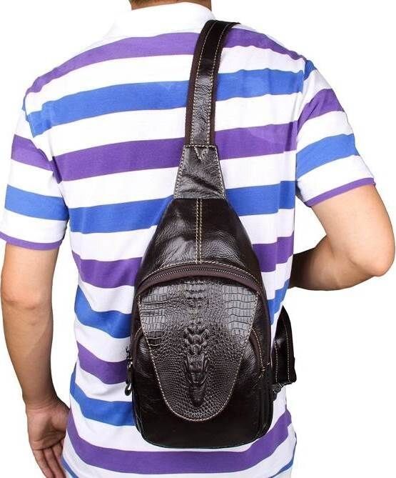 Сумка чоловіча 14559 із натуральної шкіри Vintage коричнева