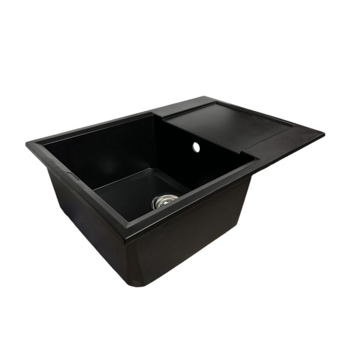 Кухонна мийка Adamant HORIZON MEDIUM антрацит 700x500x230 мм, з крилом