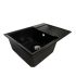 Кухонная мойка Adamant HORIZON MEDIUM черный металлик 700x500x230 мм, с крылом