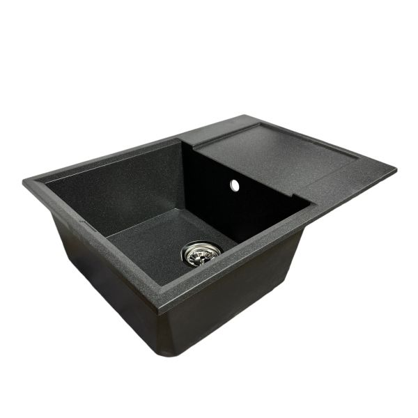 Кухонна мийка Adamant HORIZON MEDIUM графіт 700x500x230 мм, з крилом