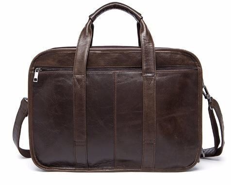 Сумка для ноутбука з натуральної шкіри 14870 Vintage коричнева
