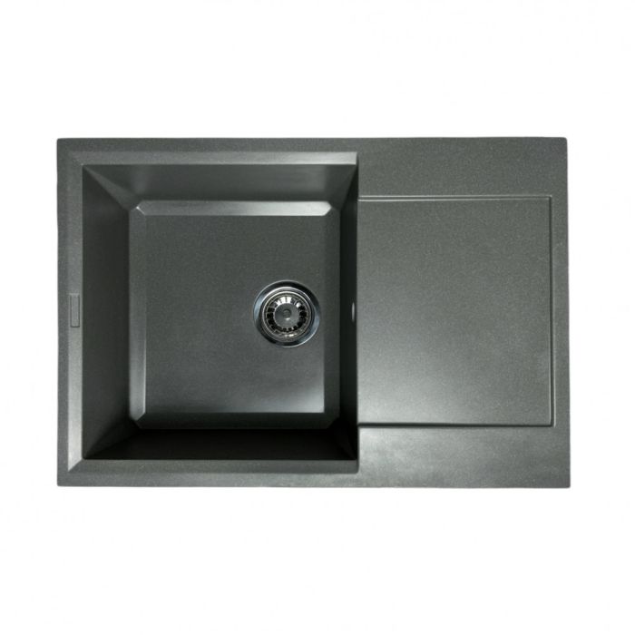Кухонная мойка Adamant HORIZON MEDIUM серая 700x500x230 мм, с крылом