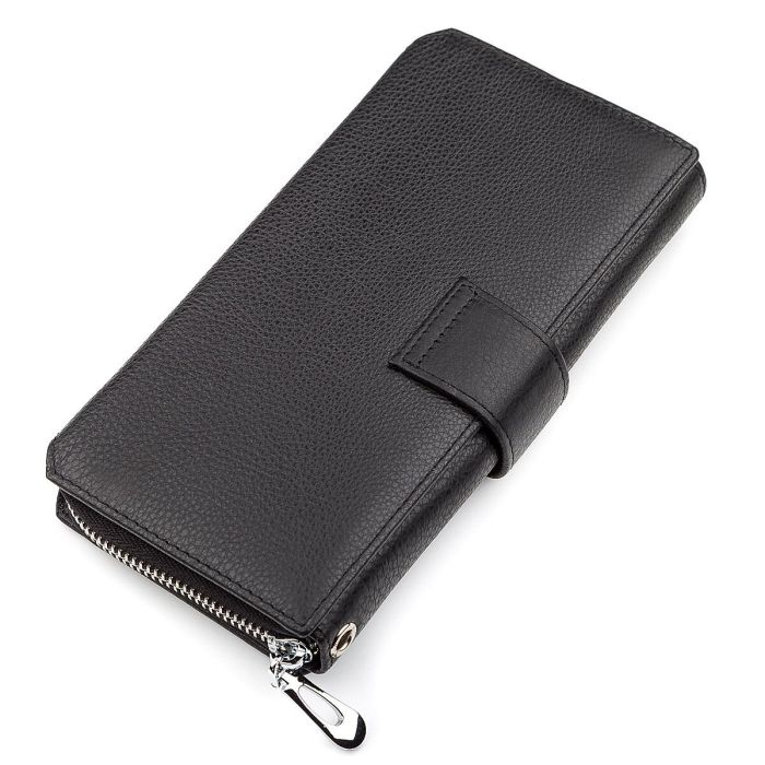 Чоловічий гаманець ST Leather 18453 (ST128) стильний чорний