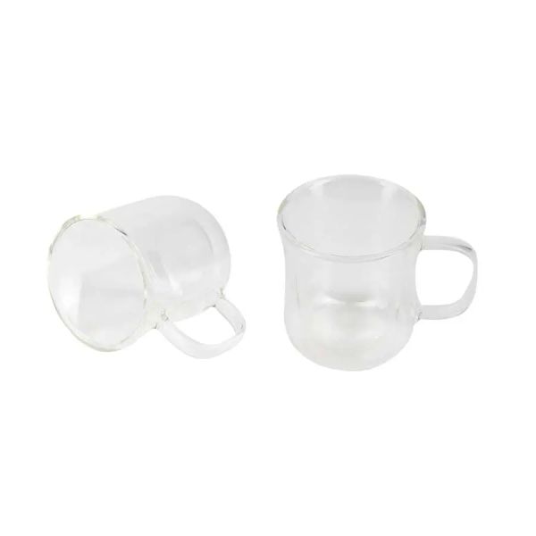 Набір склянних чашок Bergner Coffee & tea lovers 230 мл 2 шт (BG-20115-MM)