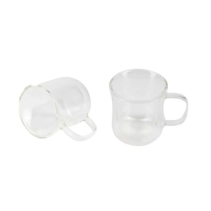 Набір склянних чашок Bergner Coffee & tea lovers 230 мл 2 шт (BG-20115-MM)