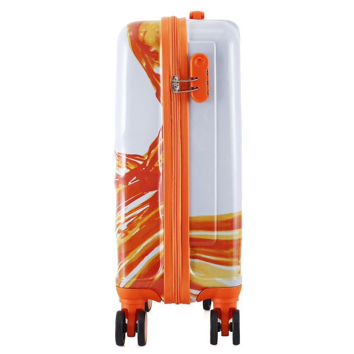 Валіза Semi Line 20" (S) White/Orange Print (T5655-1)