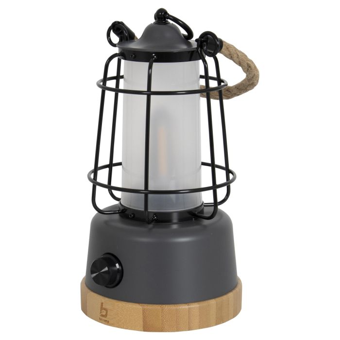Ліхтар кемпінговий Bo-Camp Harlington Rechargable Dimming 370 Lumen Bamboo-Grey (5818921)