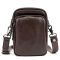 Месенджер маленький шкіряний чорний шоколад TIDING BAG 333-1C