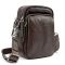 Месенджер маленький шкіряний чорний шоколад TIDING BAG 333-1C