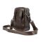 Месенджер маленький шкіряний чорний шоколад TIDING BAG 333-1C