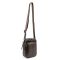 Месенджер маленький шкіряний чорний шоколад TIDING BAG 333-1C