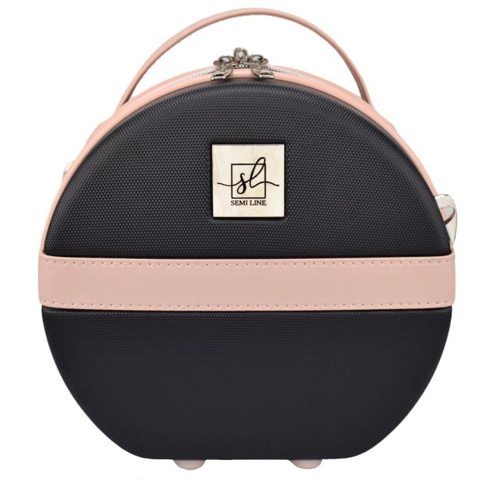 Бьюті-кейс Semi Line 5L Black/Pink Cream (T5671-1)_Discounted