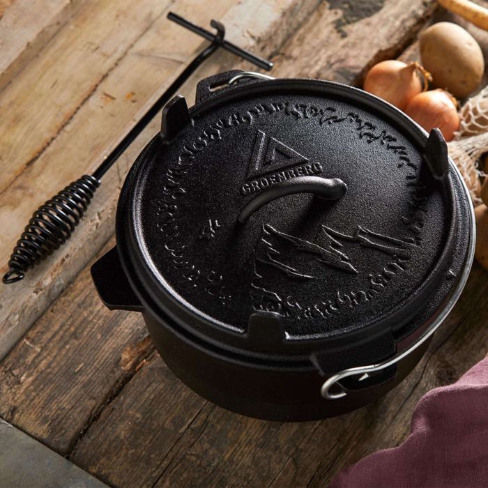 Казан з кришкою Groenberg Askja Pot 25 cm / 4 L Black (266016)