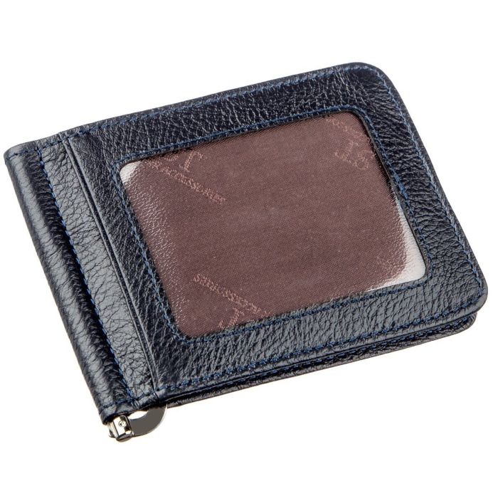 Практичний затиск для чоловіків на магніті ST Leather 18939 синій