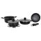 Набор посуды Gimex Cookware Set induction 7 предметов Black (6977222)