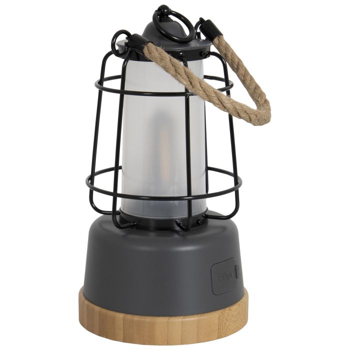 Ліхтар кемпінговий Bo-Camp Harlington Rechargable Dimming 370 Lumen Bamboo-Grey (5818921)