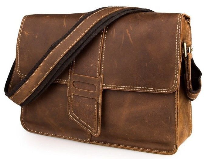 Сумка мужская 14231 в винтажном стиле Vintage коричневая.