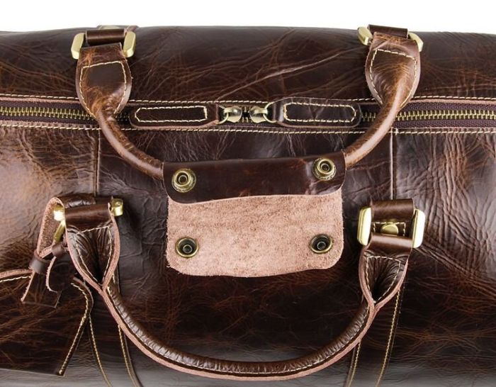 Сумка дорожная 14254 на колесах Vintage коричневая.