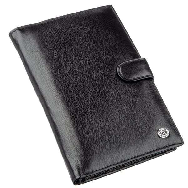 Гаманець-візитниця для чоловіків ST Leather 18831 чорний