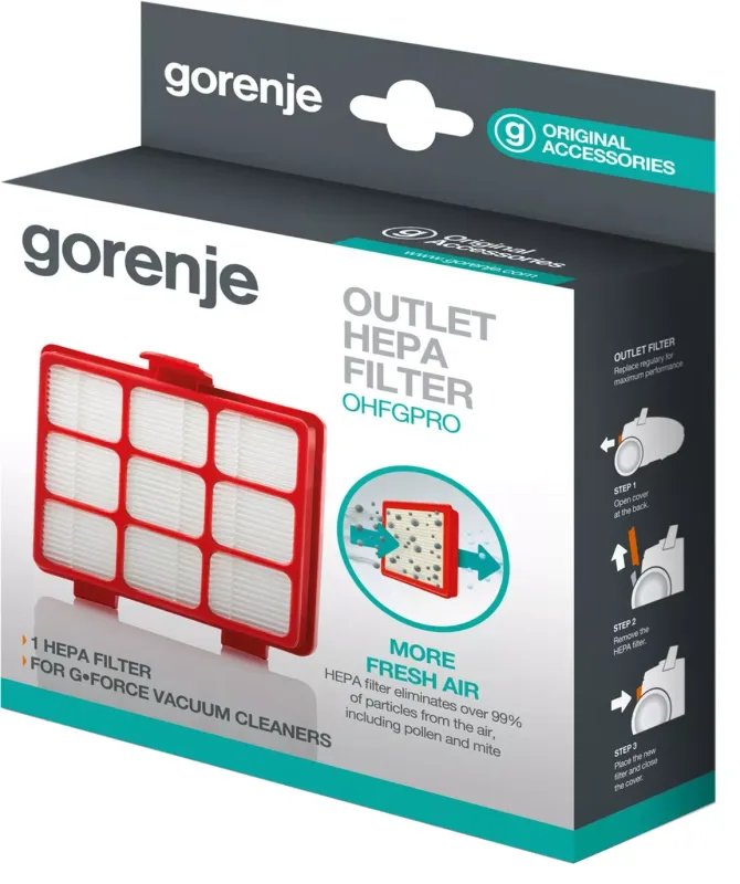 Фільтр пилососа GORENJE OHFGFPRO вугільний