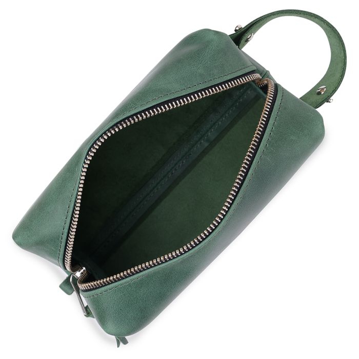 Шкіряна косметичка унісекс Grande Pelle 11572 зелений