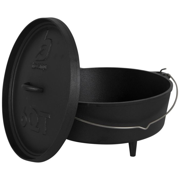 Котел с крышкой Bo-Camp Dutch Oven Cast Iron 31 cm/5 L Black (2122410)