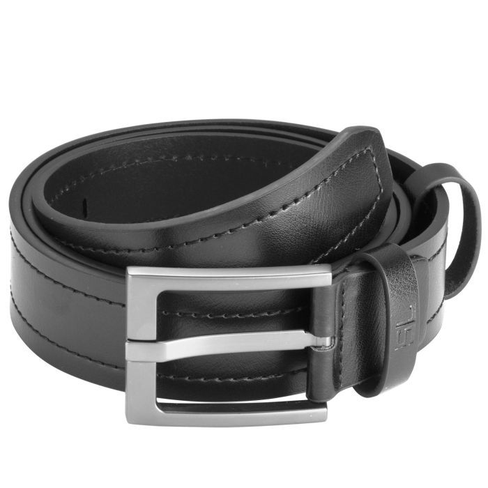 Ремінь чоловічий шкіряний Semi Line Black (P8236-0 XL)