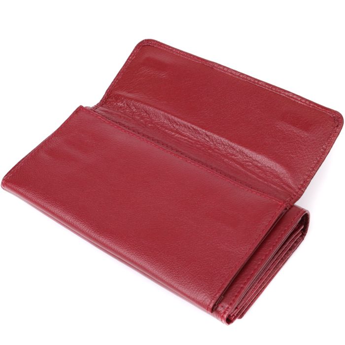 Женский кошелек с карманом для телефона из натуральной кожи ST Leather 23069 бордовый