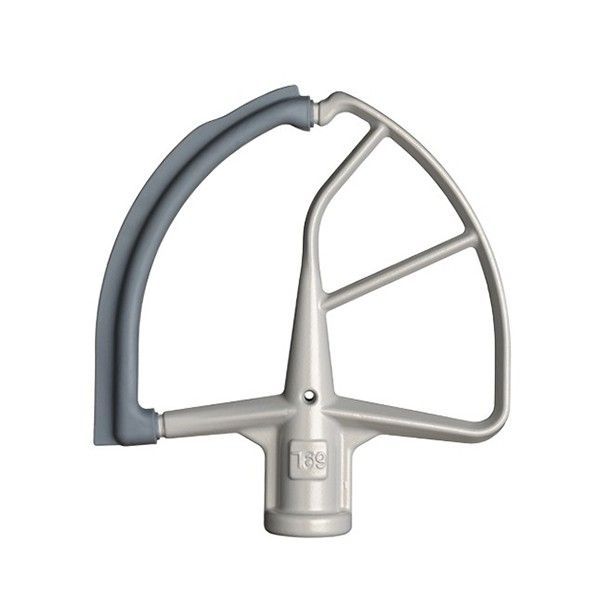Насадка-лопатка KitchenAid 5KFE7T для чаші 6,9 л з гнучким ребром, сіра