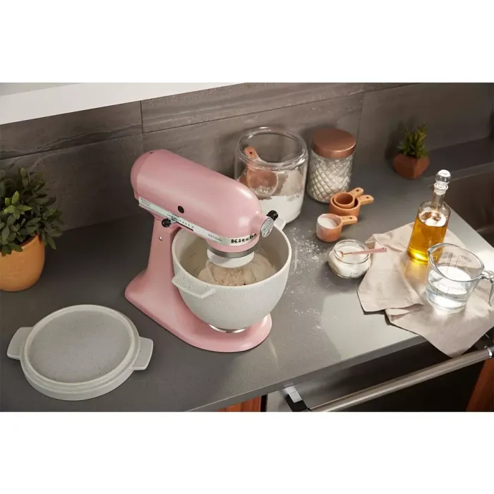 Чаша KitchenAid 4,7 л 5KSM2CB5BGS керамічна з кришкою для випікання хліба