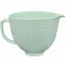 Чаша KitchenAid 4,7 л 5KSM2CB5TDD керамическая, с ручкой, текстурированная, узор капли росы