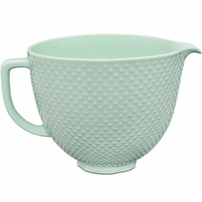 Чаша KitchenAid 4,7 л 5KSM2CB5TDD керамічна, з ручкою, текстурована, візерунок краплі роси